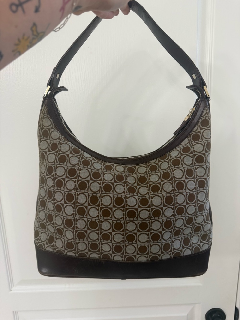 Vintage Salvatore Ferragamo Gancini Hobo Purse